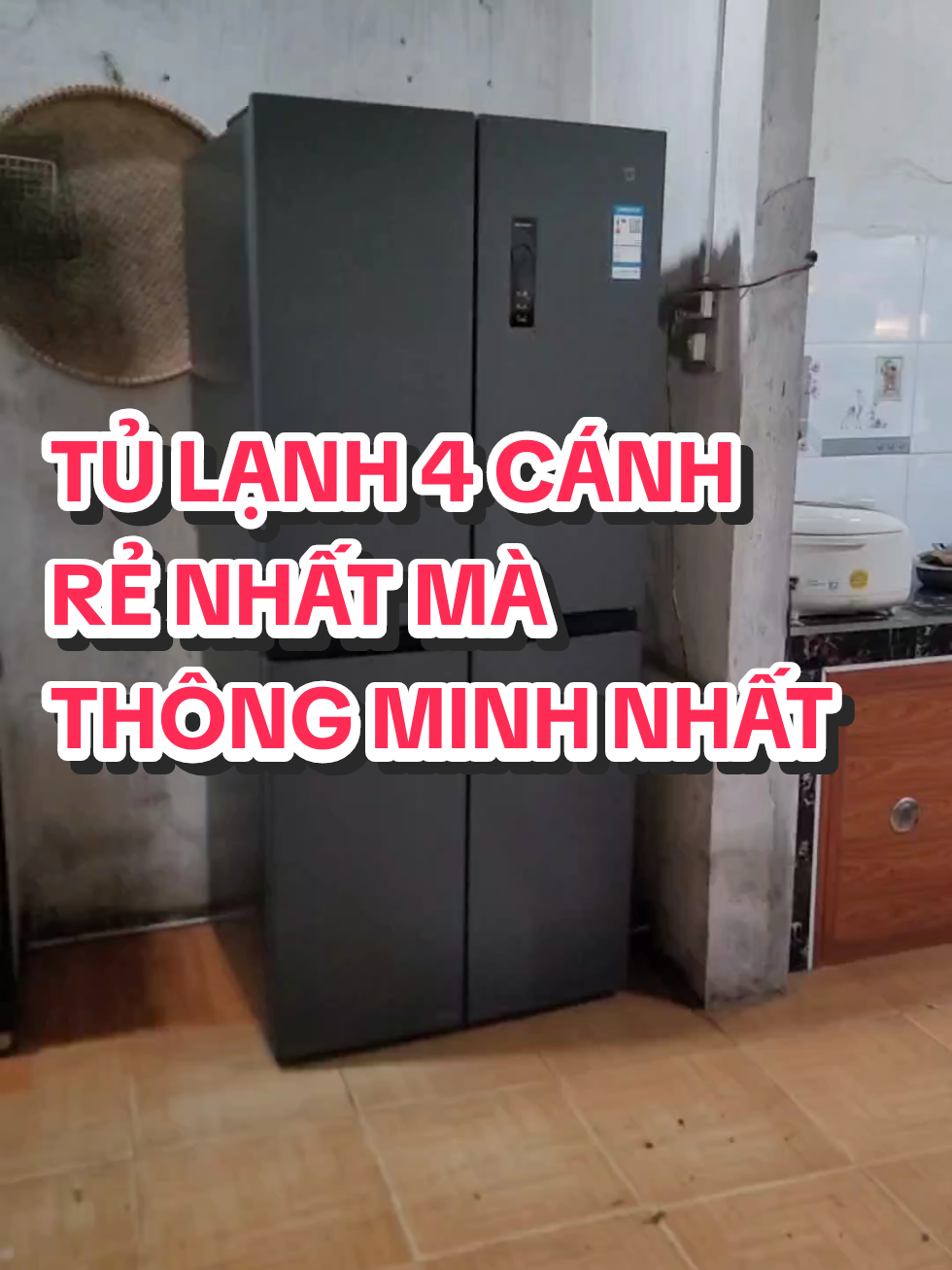 Chiếc tủ 4 cânh rẻ nhất mà nhiều công nghệ nhất 