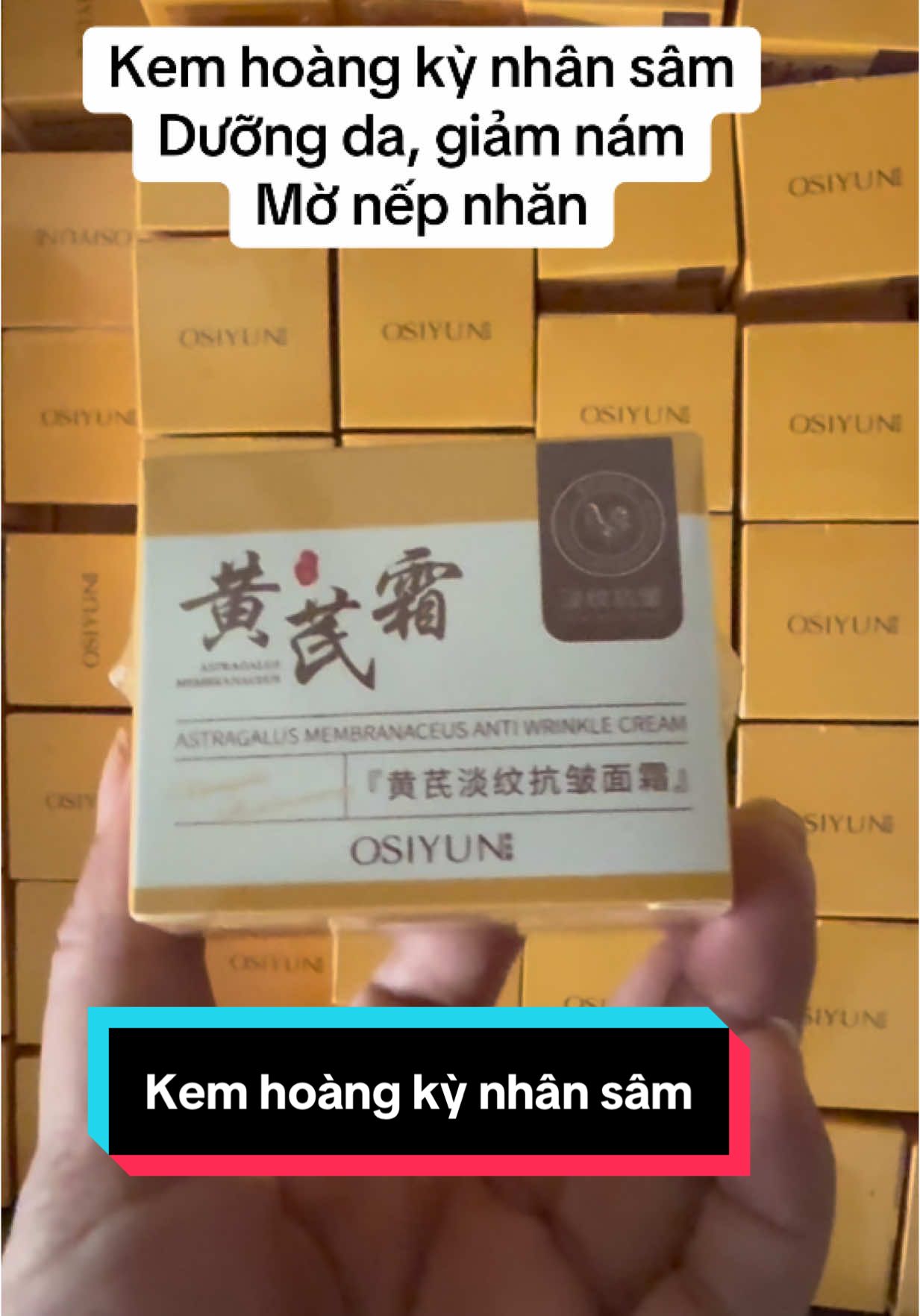 Kem hoàng kỳ nhân sâm #phannuoc #halinh #kemduon 