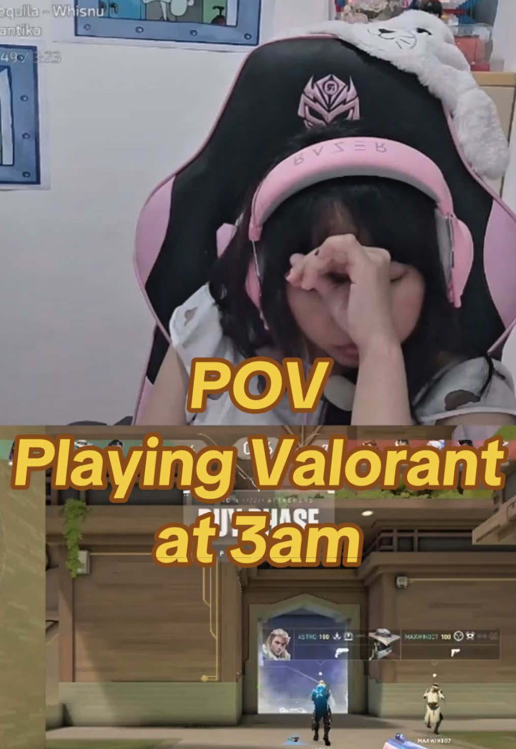 *berpikir keras. Kenapa ya rupiah melemah #val #Valorant #gaming #foryou #valorantclips #streamer #sleeping #valorantgirl 