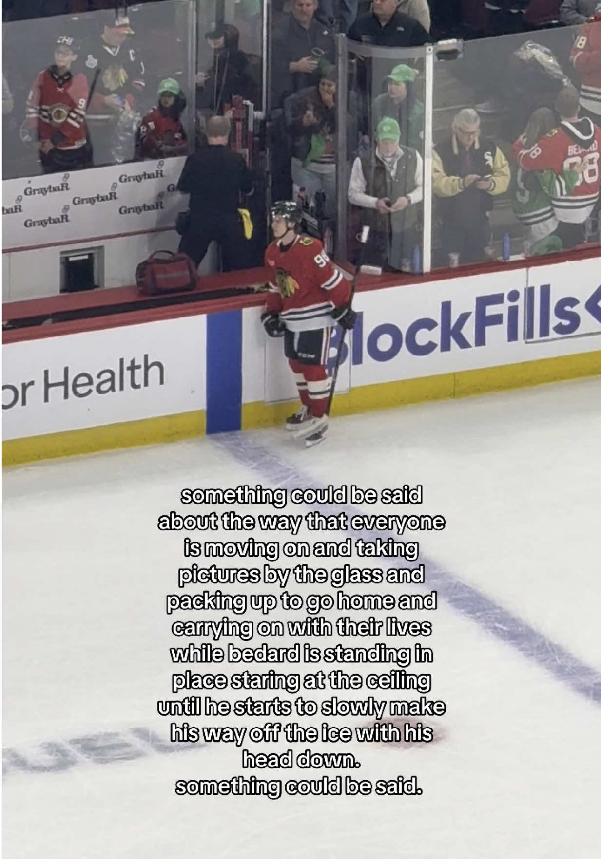 sometimes hockey is sad, dude #hockey #NHL #connorbedard #chicago #hockeytiktoks 