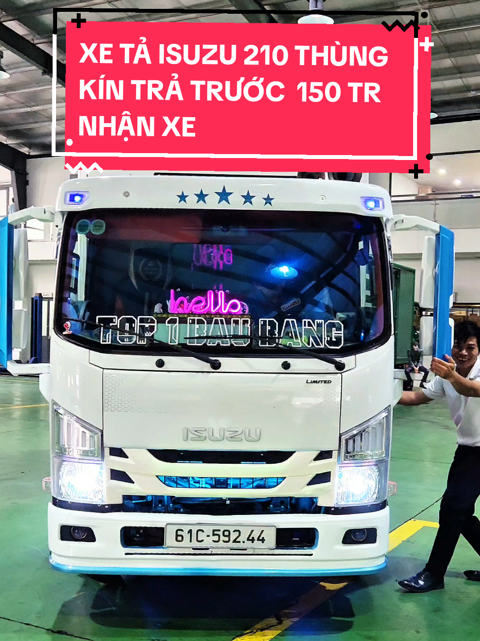 Xe Tải ISUZU 210 Thùng Kín Tải trọng 2250 kg và 1990 kg , trả trước 150 tr nhận xe ngay , #isuzu,#isuzu1t9 #isuzu2t4 