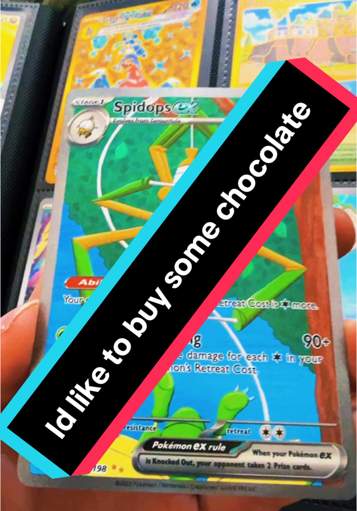 Finally pulling this card to complete the picture! #pokemon #pokemoncards #pokemontiktok #pokemoncommunity ##pokemoncollector #collection #foryoupage #foryou #fyp #scarletandviolet #spongebob 