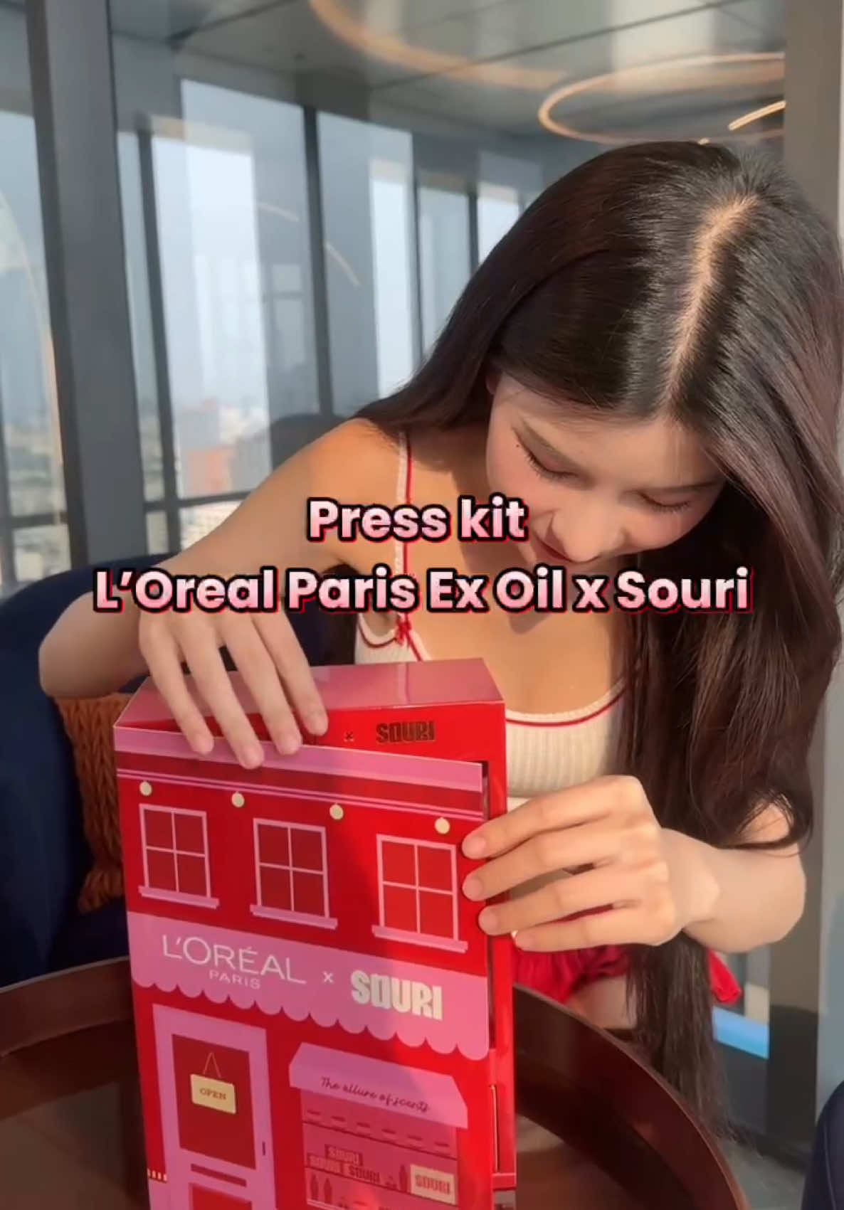 ป้ายยาไอเท็มใหม่ ออยล์ หอมละมุนแบบลูกคุณ 🍒✨ #LOrealParisTH #Extraordinaryoil #LOrealParisTHxSouri #Haircare