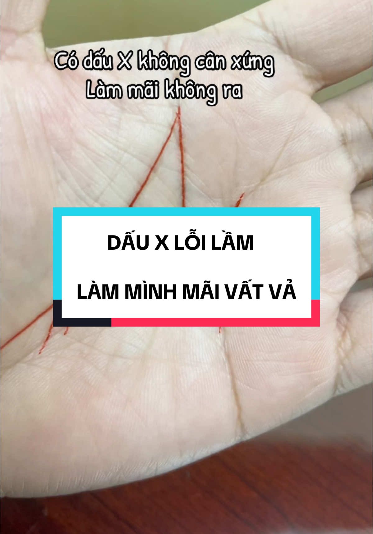 Dấu X mà vẫn nghèo khổ #vairal #sohoc #xemboi #chitay #tarot 