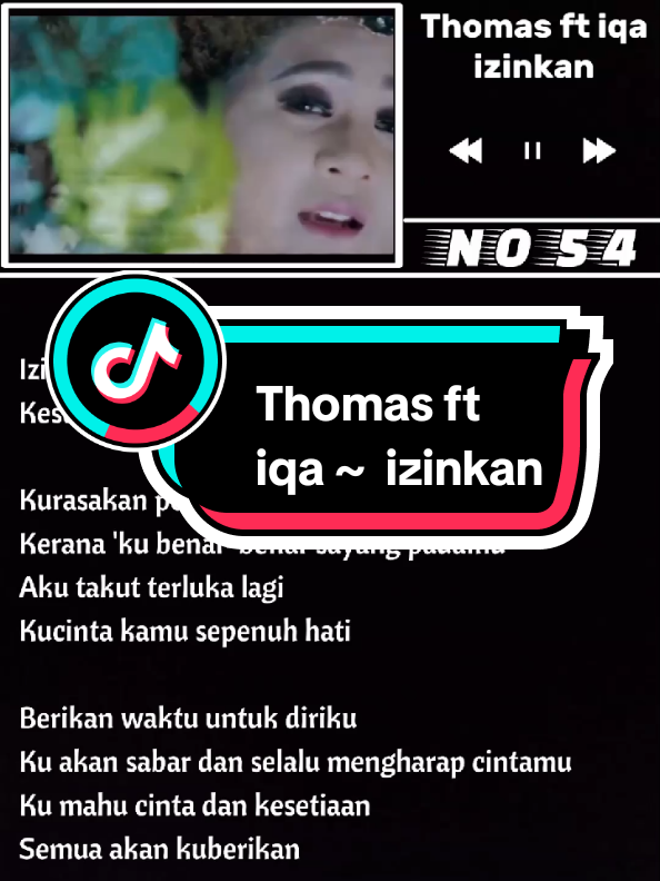 Thomas ft iqa ~ izinkan #laguduet #longervideos #liriklagu #duet #izinkan 