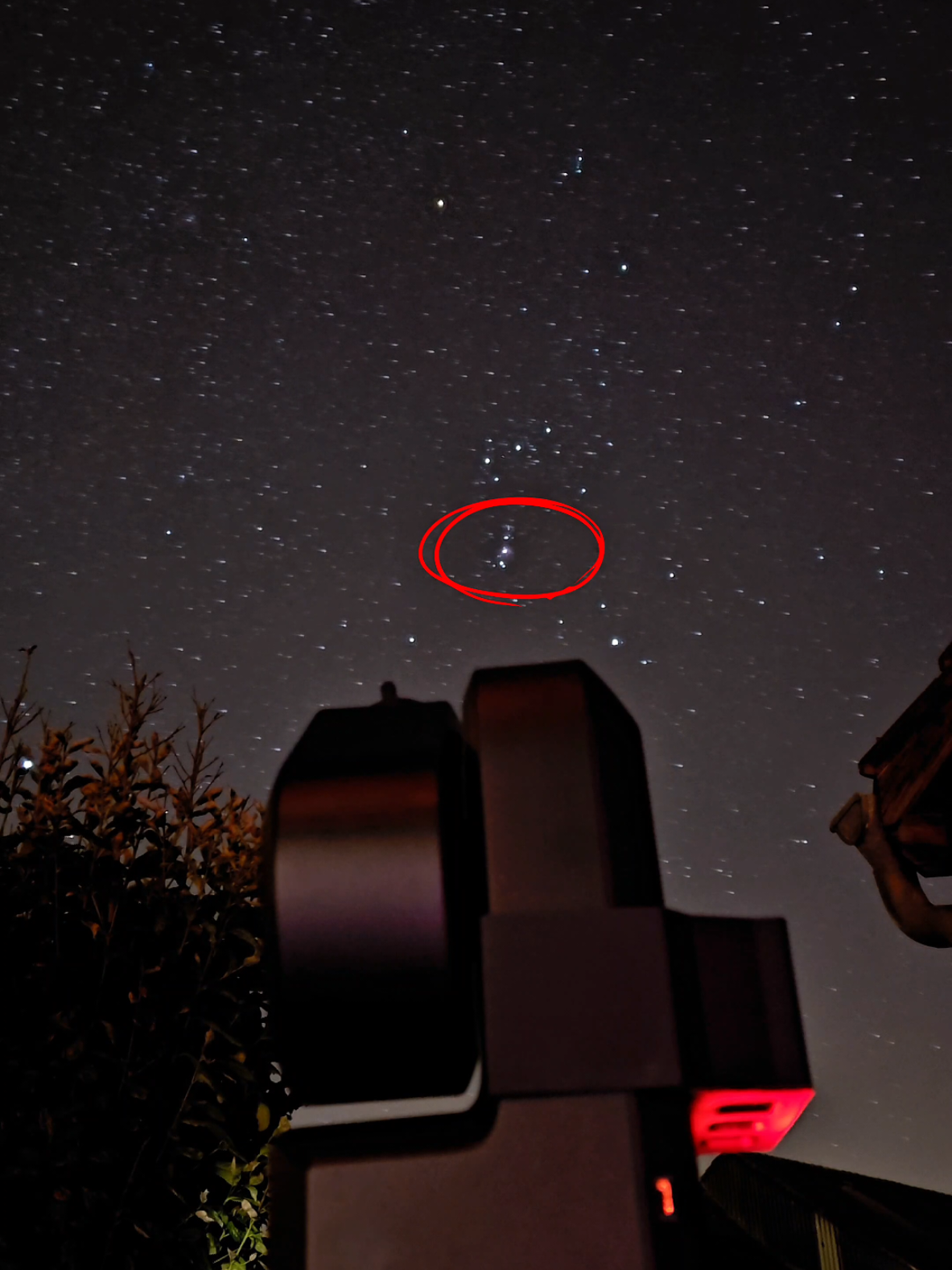 Captured deep space from my backyard! 🚀✨ Watch as my Seestar S50 locks onto the Orion Nebula (M42), stacking images to reveal this stunning cosmic wonder. 1,300 light-years away, but right here on my screen. 🌌💫 #Space #Astronomy #Astrophotography #SeestarS50 #Orion #Nebula 