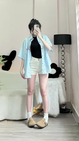 Sơ mi nam, nữ #unispace #review #oufit #fyp 