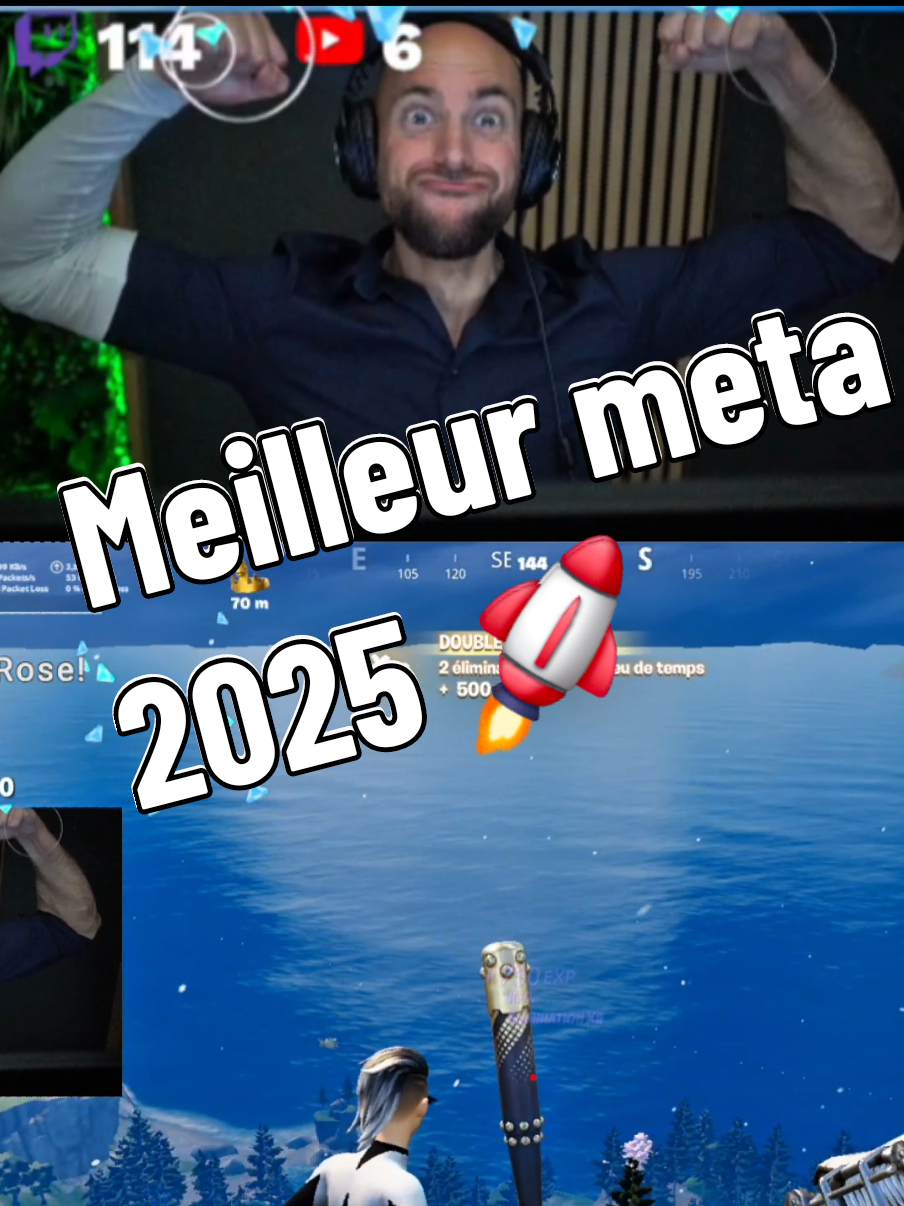 Meilleur meta 2025 🚀 Le retour du chauve monster 😁#xewer #drole #unreal #nobuild #baseball #fortnite #pourtoi #tips 