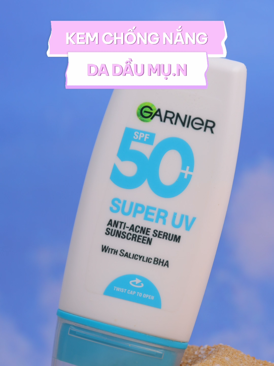 Kem chống nắng da dầu mụn Garnier #reviewlamdep #skincare #kemchongnang #trinhmeow #kemchongnangchodadaumun #garniervn