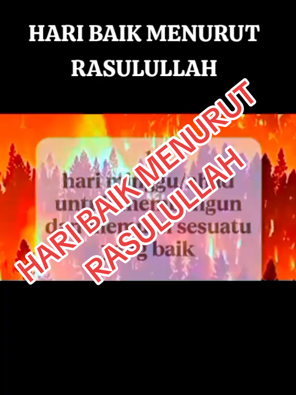 HARI BAIK MENURUT RASULULLAH #haribaikmenurutrasulullah #haribaikmenurutislam #haribaik  #perbaikidiri 