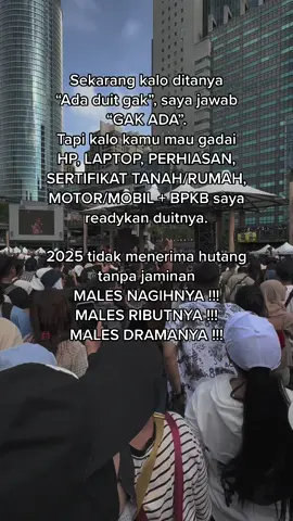 Ada jaminan ada uang 😎 