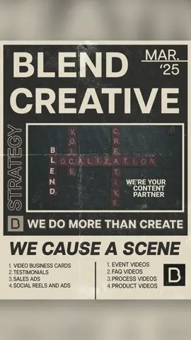 BLEND Creative has arrived—bringing Video, Voice, and Localization together in one seamless solution. From scroll-stopping video ads to sales videos that work 24/7, here’s how we can help!   ✔ Video Business Cards – Make a strong first impression ✔ Sales Videos – Pitch your brand, even while you sleep ✔ Testimonial Videos – Turn happy customers into your best marketing ✔ Case Study Videos – Show proof, not promises ✔ Social Reels & Ads – Designed to stop the scroll & drive action We bring together cinematic video, world-class voice talent, and expert localization—so your brand stands out everywhere. Check out our reel & let’s talk. https://www.getblend.com/blend-voice/creative-services/ #BLENDCreative #ContentCreation #VideoProduction #videogames #Voiceover