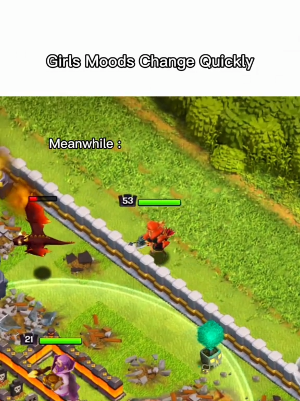 mood swing #clashofclans #coc #supercell #queen 