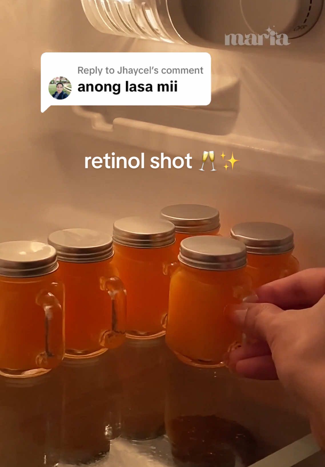 Replying to @Jhaycel shot puno! 🥂✨😂 #retinolshot #gingershot #healthyshots #minibottles #minimasonjar 