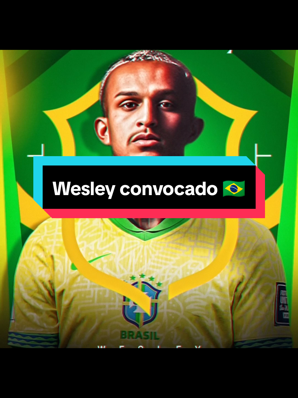 O novo lateral da seleção Brasileira: Wesley 🇧🇷 #Wesley #selecaobrasileira #flamengo 