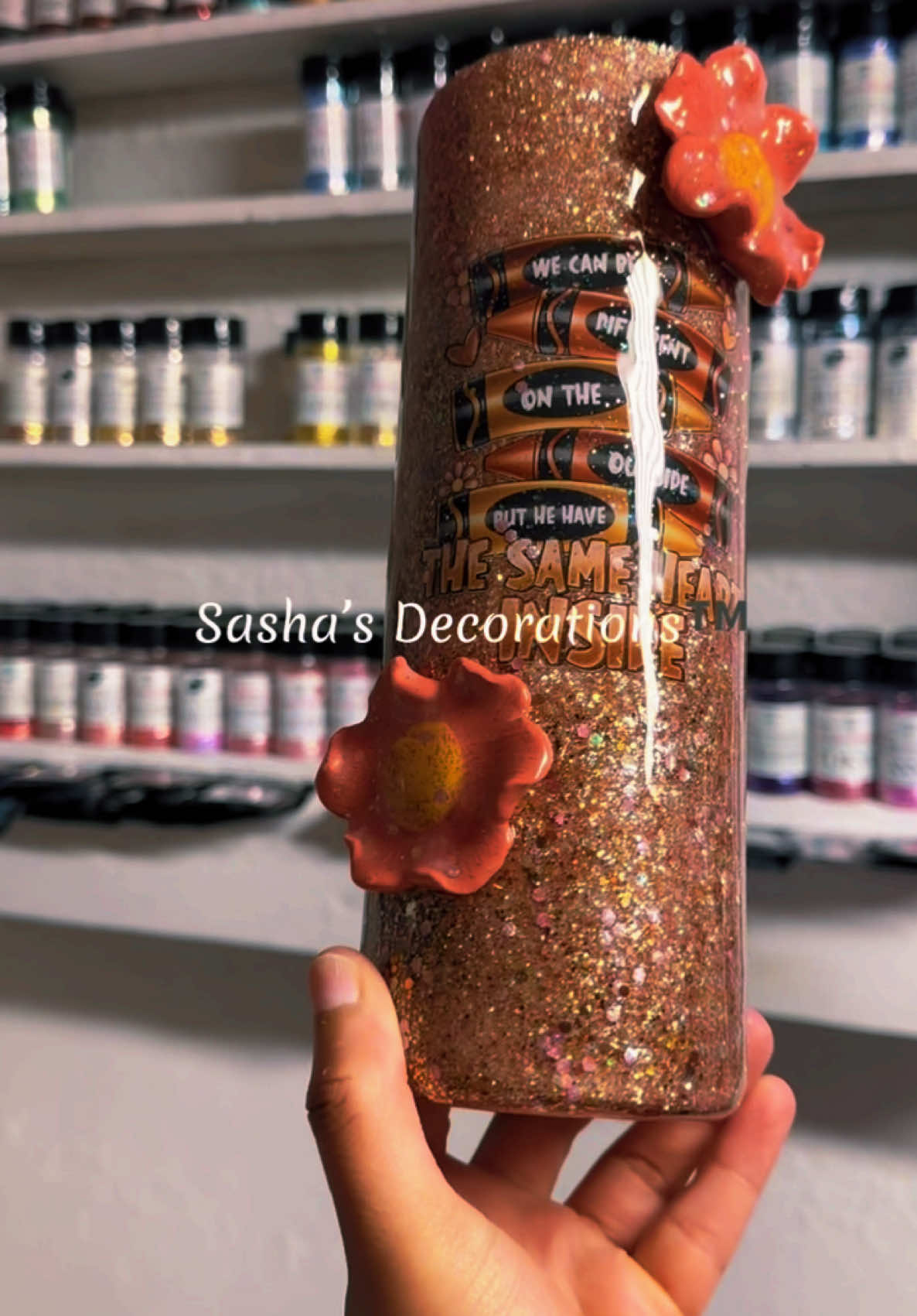 Check it out on my site!! @PDB CREATIVE STUDIO glitters #sashasdecorations  #creatorsearchinsights #cupsoftiktok #epoxyresin #DIY #glittertumbler #tumblertutorial #diycraft #clayart #blackhistorymonth 