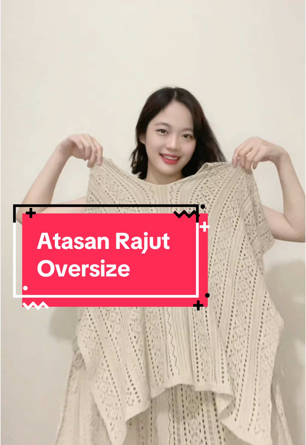 Atasan Rajut Oversize #outfit #outfitcheck #atasan #rajut #cream #baju #rajutpremium #fyp #spilloutfit #EnergiKuatTiapLangkah 