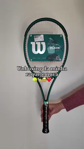 Unbonxing da minha WILSON BLADE 101L V9 ✨ Eu amei! 🥹❤️ #tennis #tennisplayer 