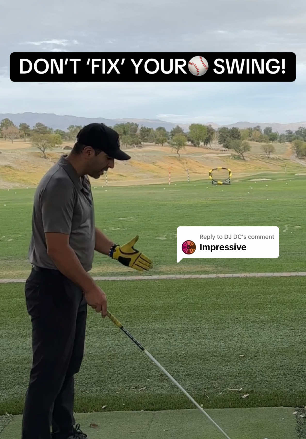 Replying to @DJ DC Don’t fix your baseball swing, adapt it to fit you.  #golfswing #baseball #golfers #golftok #golftiktok #golflesson #golftips #golfislife #golfslice 