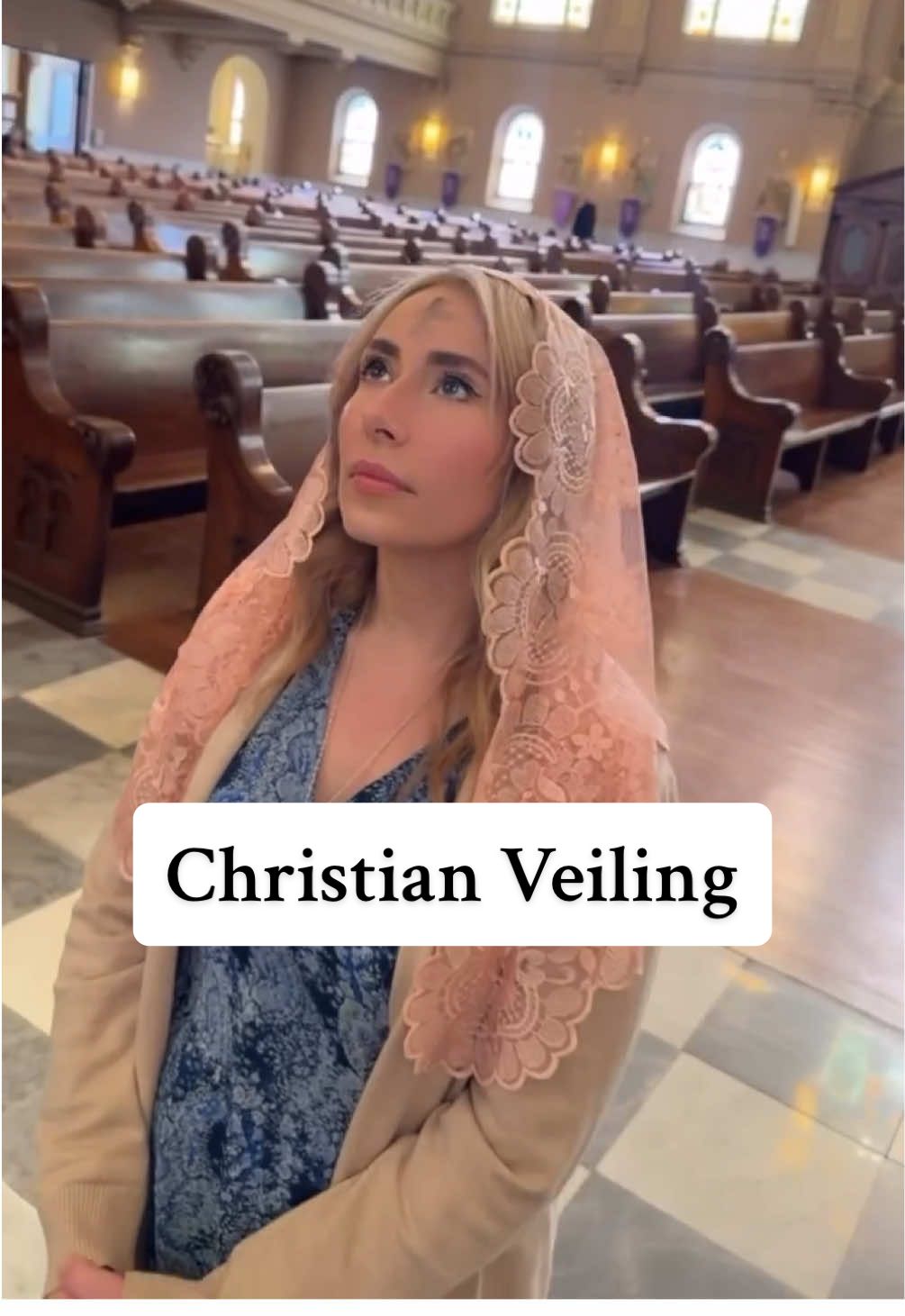 ~ Christian Veiling ~ Did you know that before the 1960’s, all Catholic women veiled in Churches? After the 196os, due to shifts from the Second Vatican Council and cultural movements such as feminism, veiling began to fade. However, the symbolism remains timeless. As Catholics, we recognize the unchanging nature of God and the enduring beauty of the traditions He has given us, as echoed in 2 Thessalonians 2:15: ‘So then, brothers and sisters, stand firm and hold fast to the teachings we passed on to you.’ Veiling is an ancient practice embedded in the very fabric of Catholicism since the beginning of our Church, the veil stands as a testament to the sacred traditions that bind us. Veiling goes beyond mere aesthetics; it is a profound expression of reverence for the divine. All holy things are veiled, the tabernacle, the chalice and the altar. Veiling extends to the very holiness of womanhood Women, too, are veiled, not as a symbol of oppression but as a proclamation of their commitment to God’s will. The veil is a tangible reminder of Christ and His blessed mother It is. more than fabric; it symbolises humility and submission to God. Saint John Chrysostom, a revered saint and doctor of the church, describes this symbolism: “He calls her to become one with Him: to come under His side and become flesh of His flesh and bone of His bone. This occurs during reception of Eucharist. The covering of the head with a veil symbolises the reality of woman sheltered in the side of her Source and becoming one with Him. She becomes covered and hidden in her Divine Spouse.” The act of veiling shows a tender embrace of holiness, and an eternal commitment to be veiled in the loving presence of our Divine Spouse. *Veil by Veils and Mantillas 💗 #catholic #veiling #modesty #christian #catholicchurch #modestfashion #catolicos #christiantiktok #traditional 