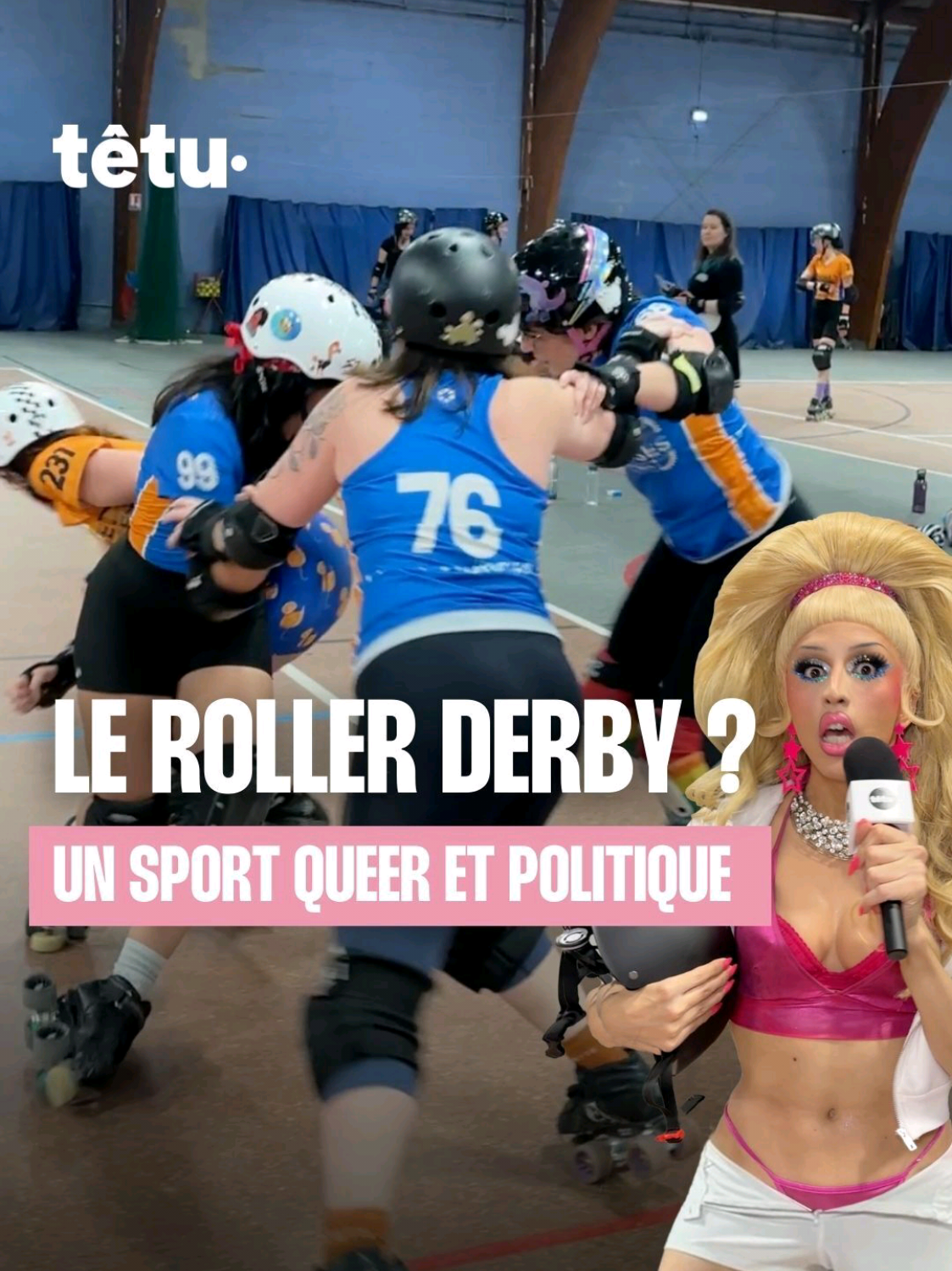 🏳️‍🌈🏳️‍⚧️🛼 Pourquoi y a-t-il autant de lesbiennes et de personnes queers dans le roller derby ? 👀 Pour percer ce mystère, notre drag reporter @💕Tabi Stone💕  s'est infiltrée dans un entraînement de la ligue Lutèce Destroyeuses afin de lever le voile sur les secrets de ce sport aussi fascinant qu’intense. 👉 Y a-t-il d'autres sports queers ? Quelle devrait être la prochaine mission de notre reporter tout-terrain ? (Plus c'est dangereux, mieux c'est) #fyppp #pourtoii #fyp #roller #derby #lgbt #sport 