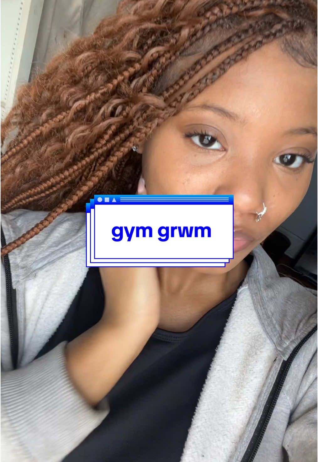 grwm to go to the gym! #gym #fyp #makeup #grwm 