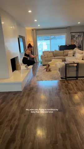 her first words might be “sit down” hahahah #parentlife #MomsofTikTok #sahm #firsttimemom #momlife 