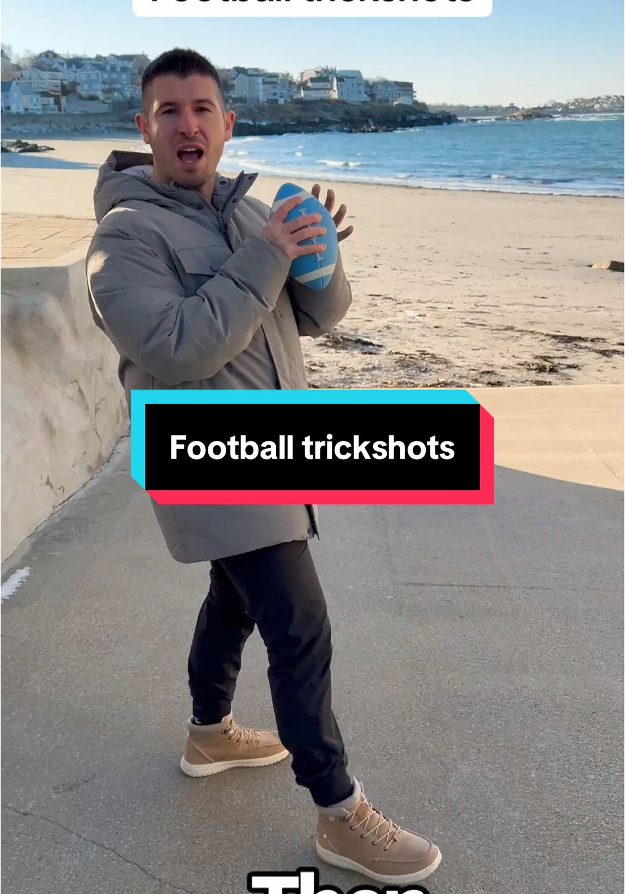 I am getting SO much better at my football trickshots! #trickshot #football