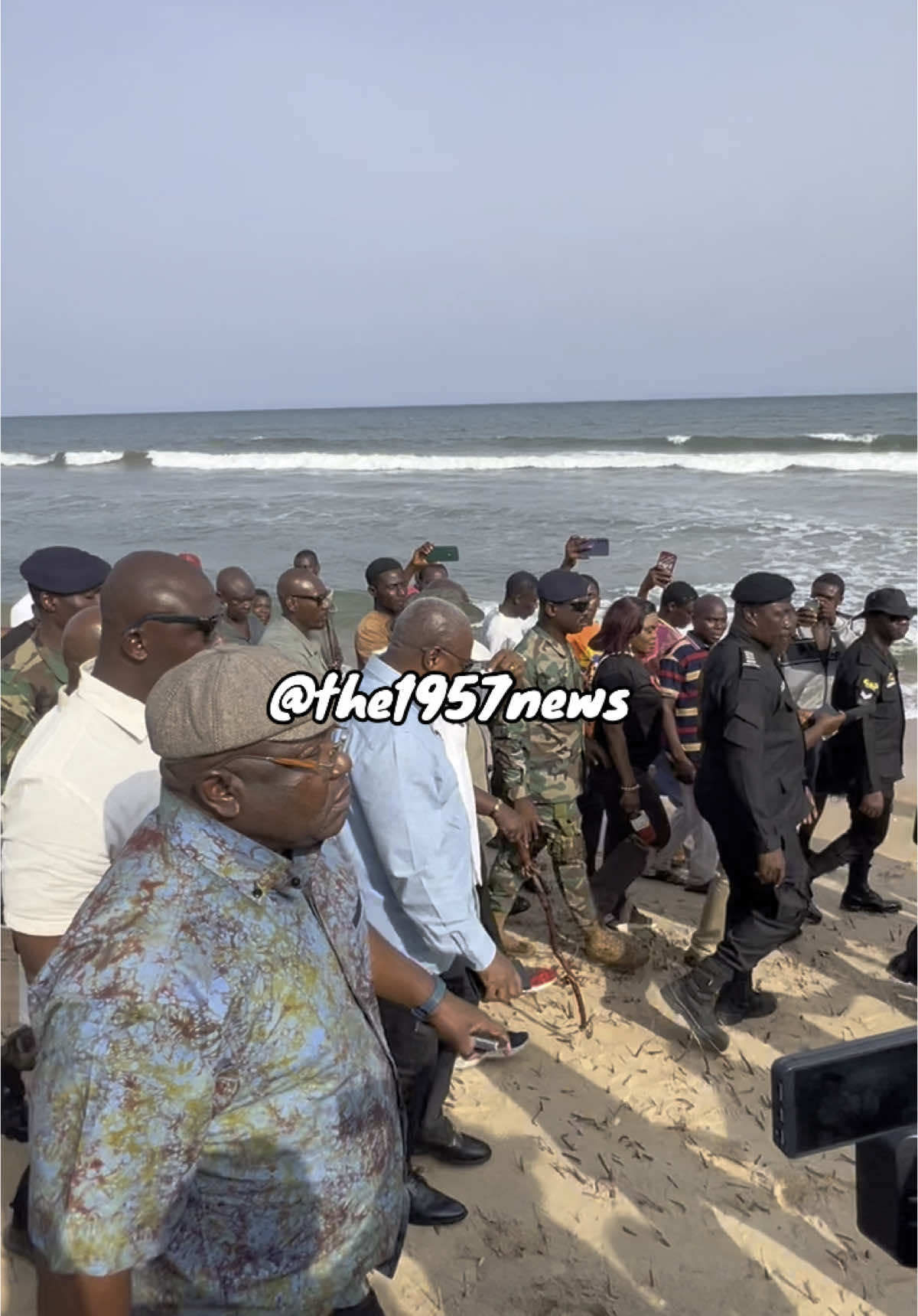 LIVE | Agavedzi Tidal Waves Displacement: President Mahama arrives at the scene to assess the extent of the devastation caused by the tidal waves. #KetuSouth #Agavedzi #TidalWave