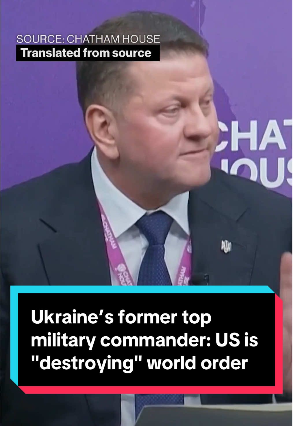 “The White House has questioned the unity of the whole Western world.” #Ukraine’s former top #military commander Valerii Zaluzhnyi warned that the #US is “destroying” the world’s established order, delivering a sharp critique of Donald #Trump’s approach to #Russia that risks hampering President Volodymyr #Zelenskiy's attempt to repair ties. #worldnews #politics #geopolitics