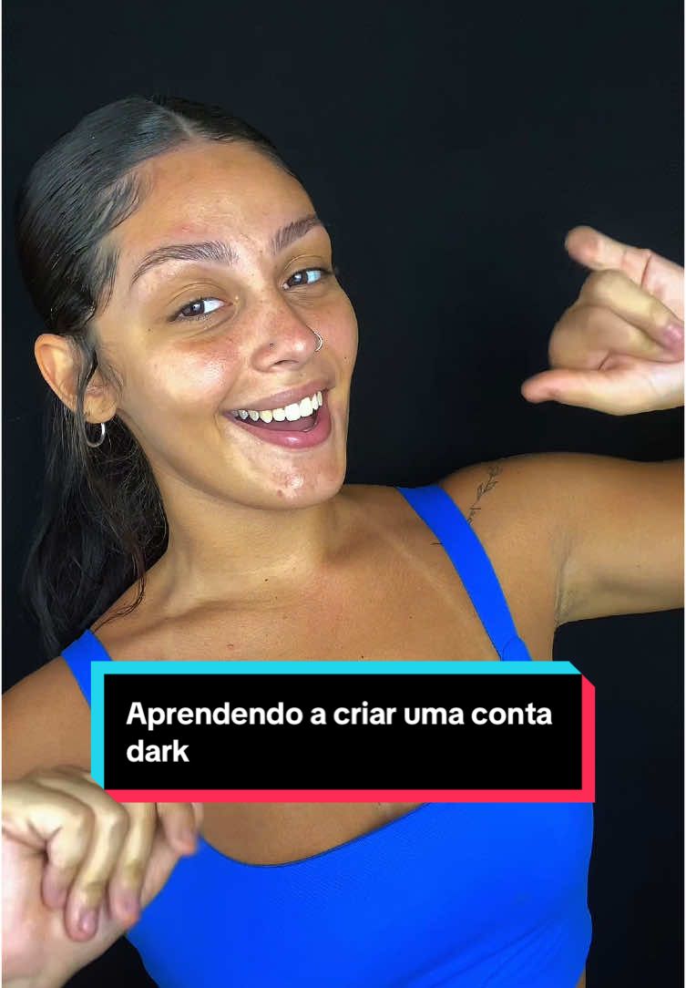 Aprenda a criar uma conta dark #criarconta #dark #contadark 