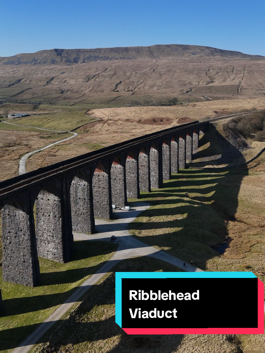 Ribblehead Viaduct with Whernside in background #dronevideo #djimini #views #view #dronetiktok #beautifulview #dronelife #droneshot #drone #djidrone #djimini4pro #djimini #dronevideo #dji #mountains #mountain #yorkshire 