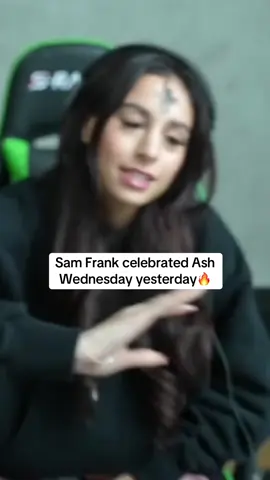 Sam Frank celebrated Ash Wednesday #samfrank #samxfrank #kickstreaming 