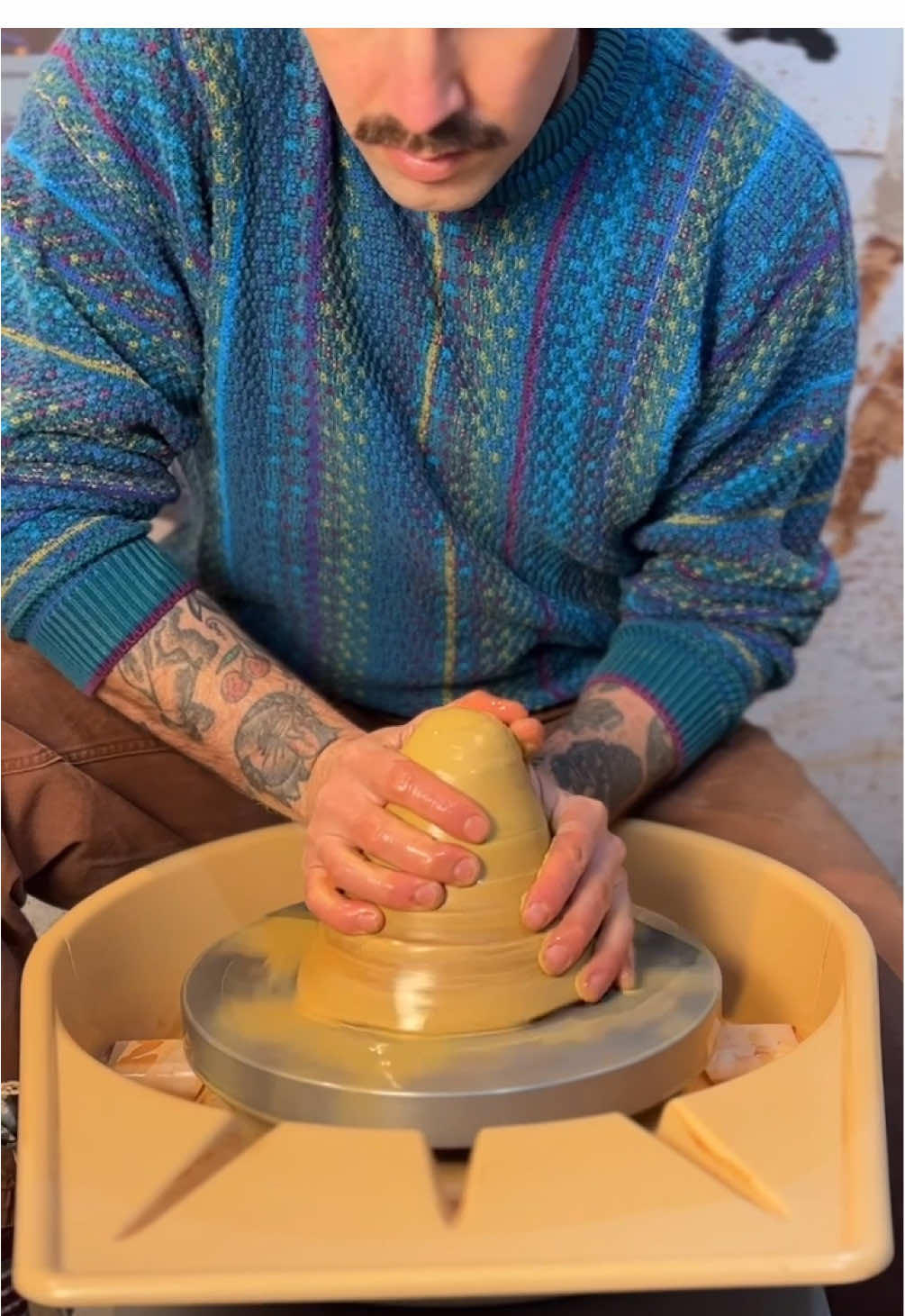 backyard clay results :) #pottery #asmr 