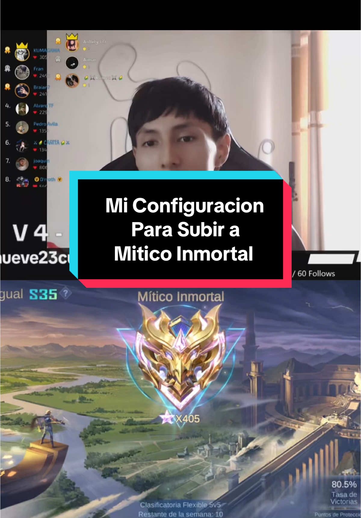 Esta es mi configuración para subir a Mítico Inmortal ☠️😰#mlbb #mobilelegends #fyp #top #configuracion #mlbbtiktok #GanaUnCelular #MLBBGoldenMonth #mobilelegends_id #eidrian5 #pro 