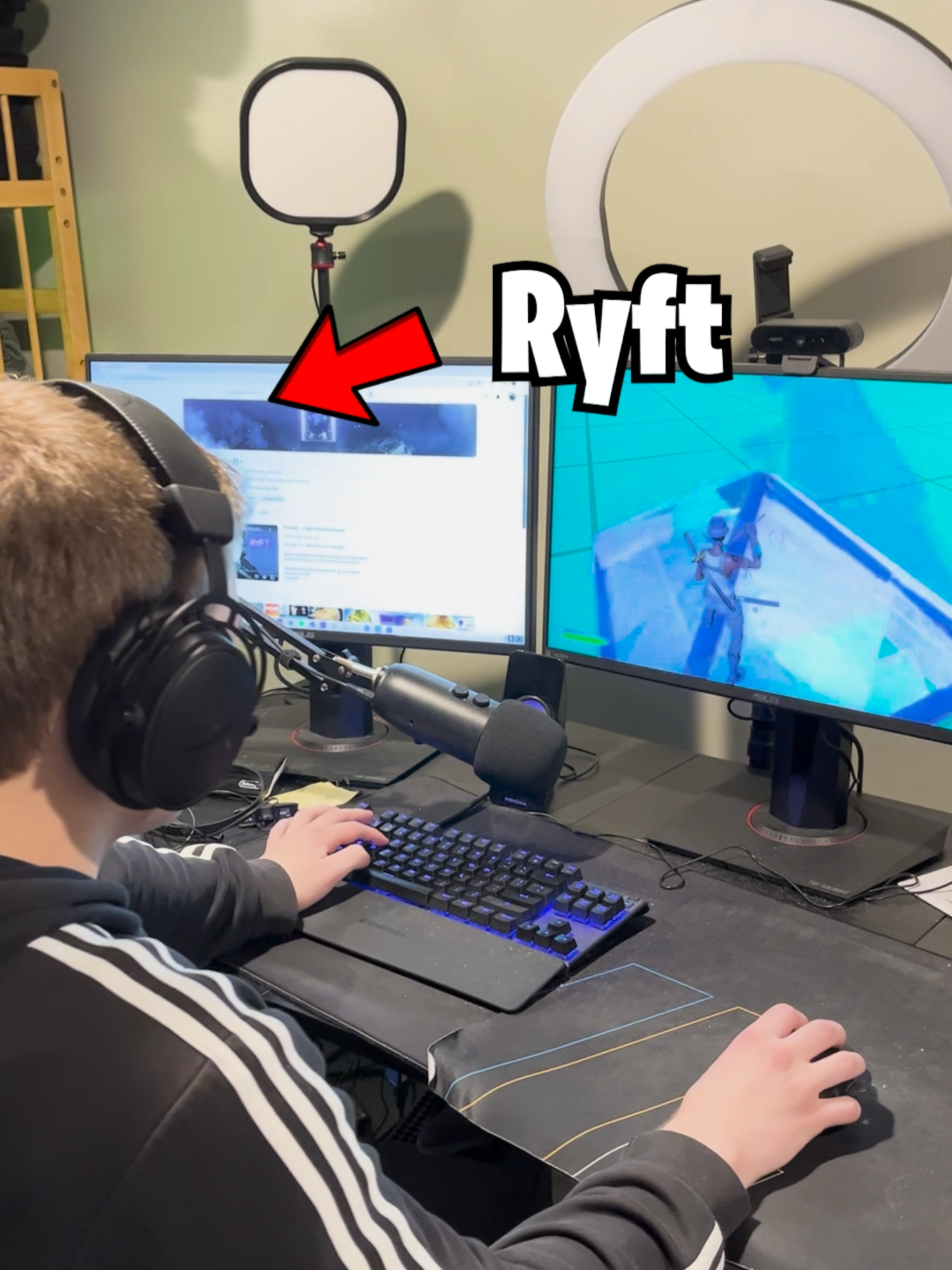 Ryft Taught Me Keyboard and Mouse! #fortnite #fyre