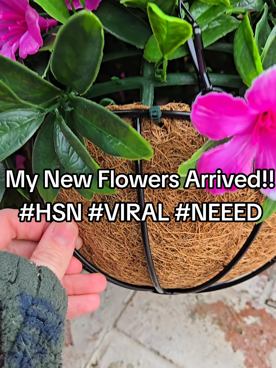 Add To Cart Above!! It's  a 2 pack of hanging flowers!! Stock up while your color is there 🫣👀 Sponsored. #TikTokShop  #flowers #hsn #viralproducts #pink #orange #greenery #fyp #fy #need 