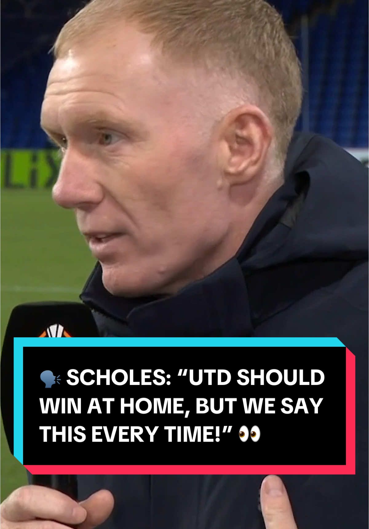 “They should win at home, but we say this every time” Paul Scholes isn’t too confident in Man United 😅 #europaleague #uel #manchesterunited #manutd #soccertiktok #footballtiktok #scholes 