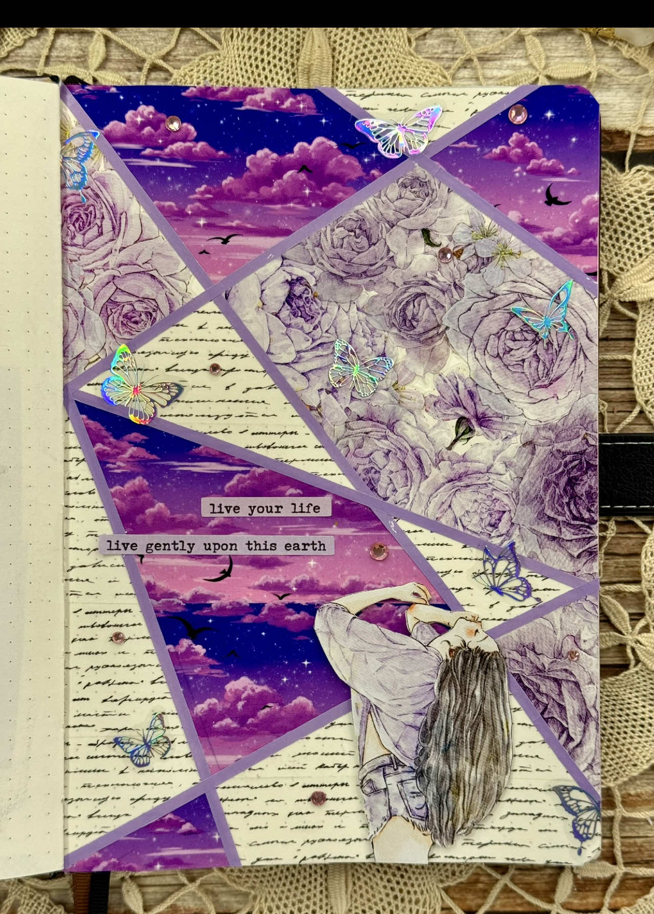 ASMR journal Twilight violet🔮💜🌌🌙✨🦋 Twilight violet PET Tape from @lblyxir 📦💖 Link: 🔗 https://lblyxir.com/?ref=wdwriwmp 🔗 Product name and code: Twilight violet PET Tape TP-P47-1-02 ✨ Use code TORIJOURNAL10 to get 10% off 🎁♥️ Text Washi tape and text stickers from @Stamprints 🖌️♥️ Link 🔗 https://stamprints.com/collections/scrapbooking?rs_ref=P79Dq0OP Product code: Vintage English Text Washi Tape P0370-00005 ; Words and Labels Stickers P0767-00002✨ Use code TORIJOURNAL to get -15% off 🎁😊 Black notebook and sky tape from @The Washi Tape Shop 🌹♥️ Link 🔗 https://www.thewashitapeshop.com?aff=1625 🔗 Products names: Classic Black Bullet Journal ; Twilight Veil PET Tape Set ✨ 10% OFF - TORIJOURNAL10 🎁 Other products from @estarcase 🦋✨ Link 🔗 https://estarcase.com/?ref=ToriJournal 🌷 ‼️ Products names and codes: Tweezers NOV-1215-Silver- 1 Pcs Straight Tip; Vintage Scissor NOV-404-Bronze 3 pcs; Glue Tape NOV-1308-Pink; Colors Acrylic Diamond NOV-560 ; Extremely Fine Tape NOV-1524-D ; Butterfly Sticker NOV-655-A✨ Use code ToriJournal12 get 12%off 🎁💕 Also you can find the link and discount code in my profile bio ✨🫶🏻 #journaling #journalcommunity #journalspread #journalpage #BulletJournal #journaladdict #journalideas #journallove #journalart #journalprompt #journalism #journalist #aestheticjournal #vintagejournal #fyp #asmrjournal #journalwithme #scrapbooking #asmr #paper #washitape #sticker #creativejournal #bujocommunity 