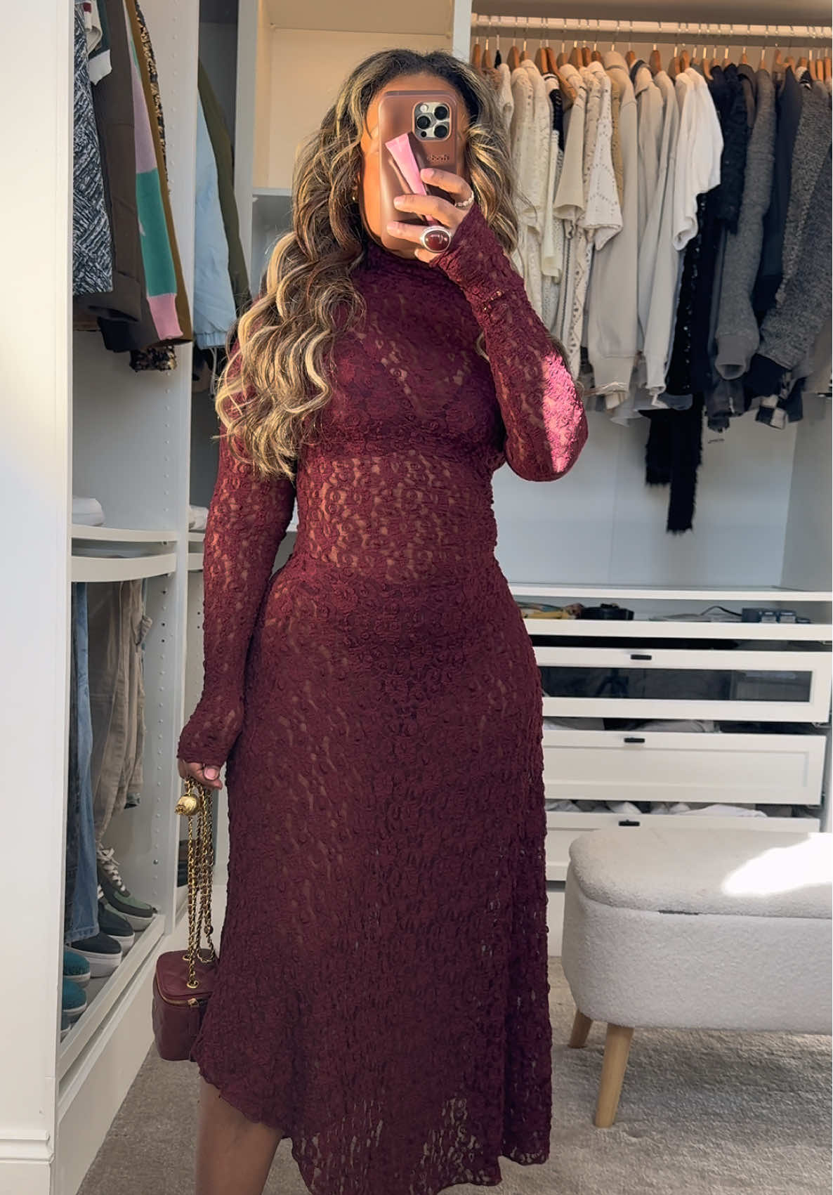 @ZARA New In - loving this lace burgundy dress 🍇 I love a lace moment always timeless and chic #zarahaul #zaradress #outfitinspo 