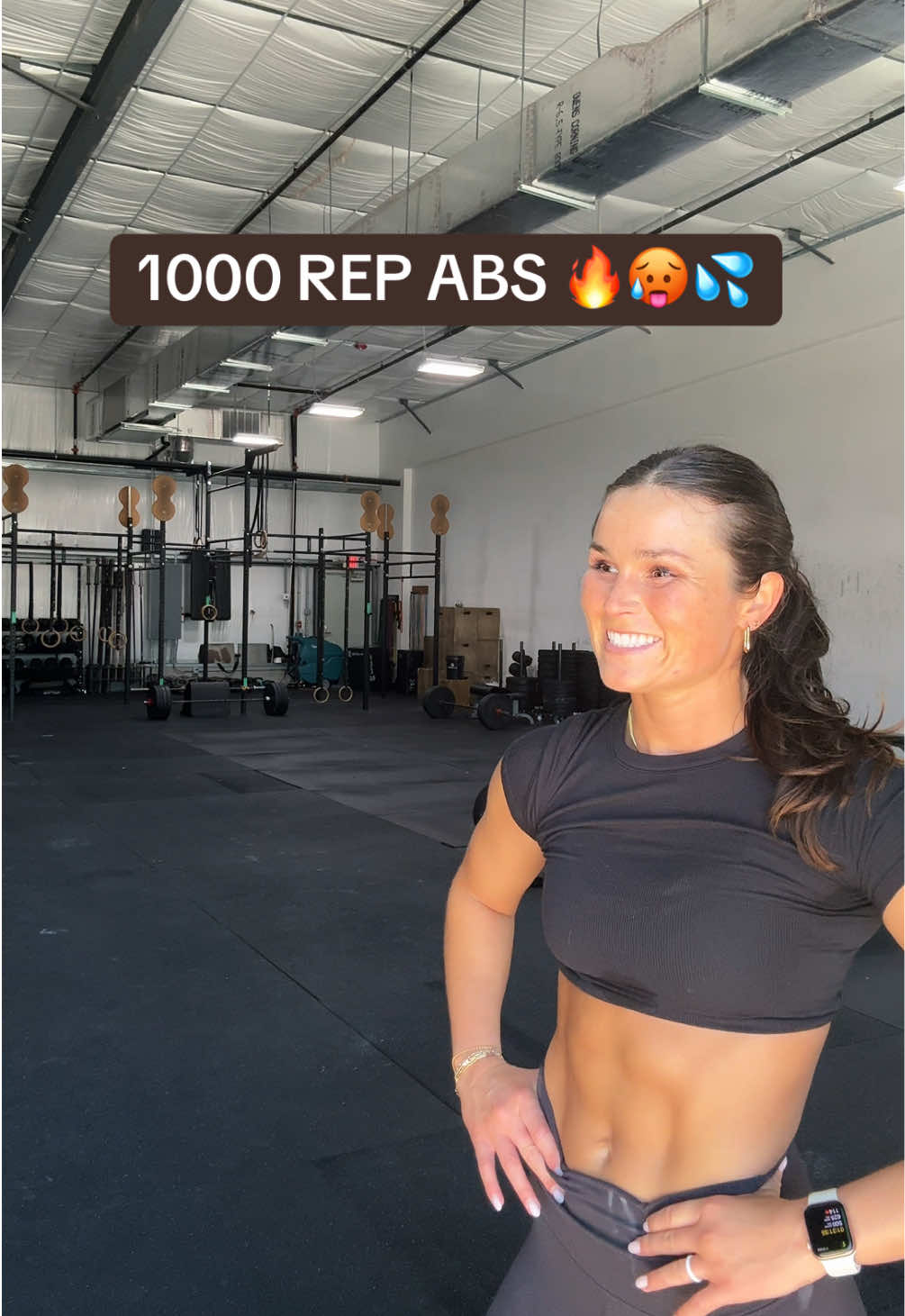 1000 REP ABS 🔥🥵💦 all gas, no breaks #crossfit #abs #workout #Fitness #fitnessmotivation #Summer #gymoutfit #shredded #crossfitgames #core #fypppp 