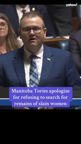 Manitoba's Progressive Conservatives have apologized to the families of two slain First Nations women after refusing to search a landfill for their remains and later touting that decision in a 2023 election campaign advertisement. #yahoo #news #newstoday #canada #politics #winnipeg #indigenous #fyp 