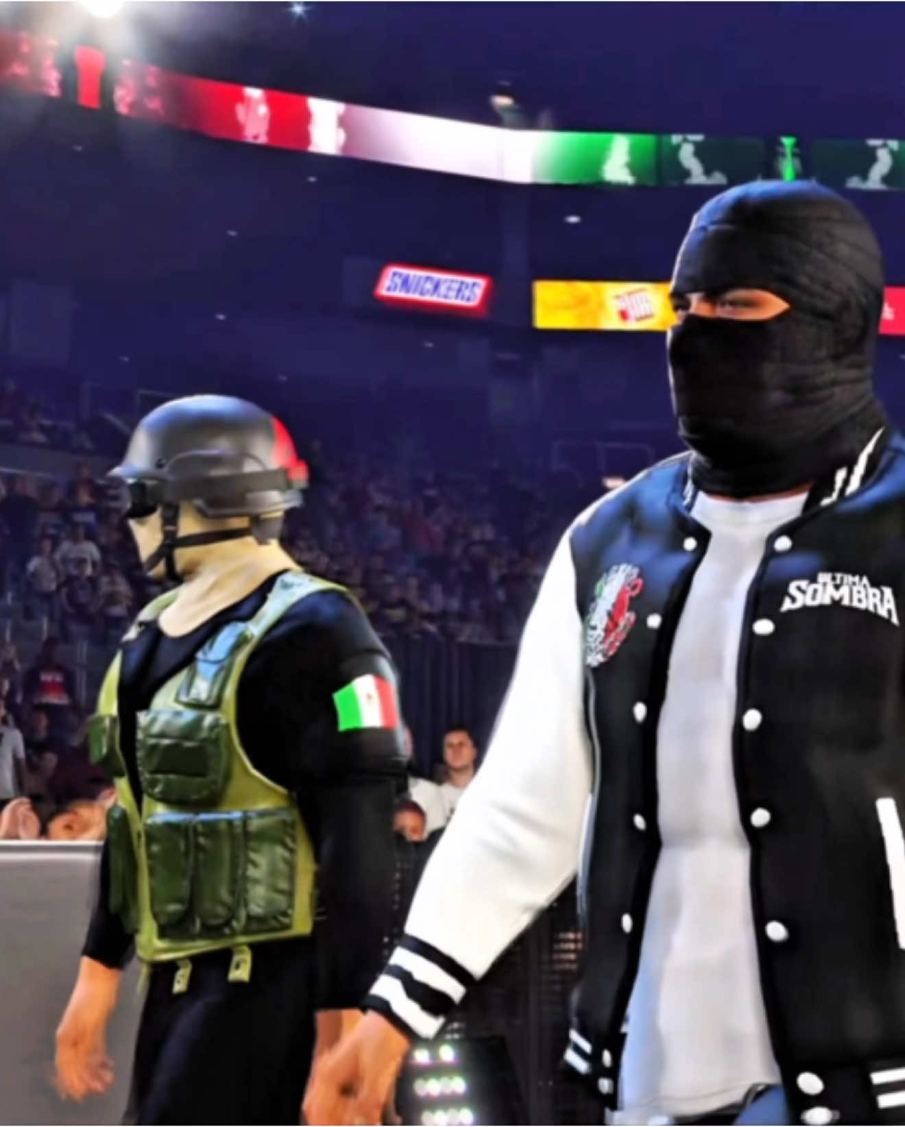 Jan Glack & El Makabelico 🔥WWE2K24🔥 🎮 🚨🚨ES UN VIDEOJUEGO 🚨🚨 #ultimasombra #fyp #parati #gameplay #WWE #wwe2k #wwe2k24 #gameplay #ps5 #musica #mexico #corridos #elsobrino#elmakabelicoo #janglack #makabelico #comandoexlusivo 