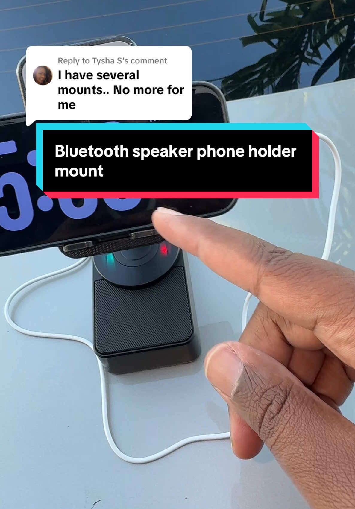 Replying to @Tysha S  Bluetooth speaker phone holder mount  #seasonalgems #ttslevelup #tiktokshopcreatorpicks #mademyyear #tiktokshopspringglowup #springtok #tiktokshopmemorialday #bluetooth #bluetoothspeaker #phonemountholder #phoneholderstand 