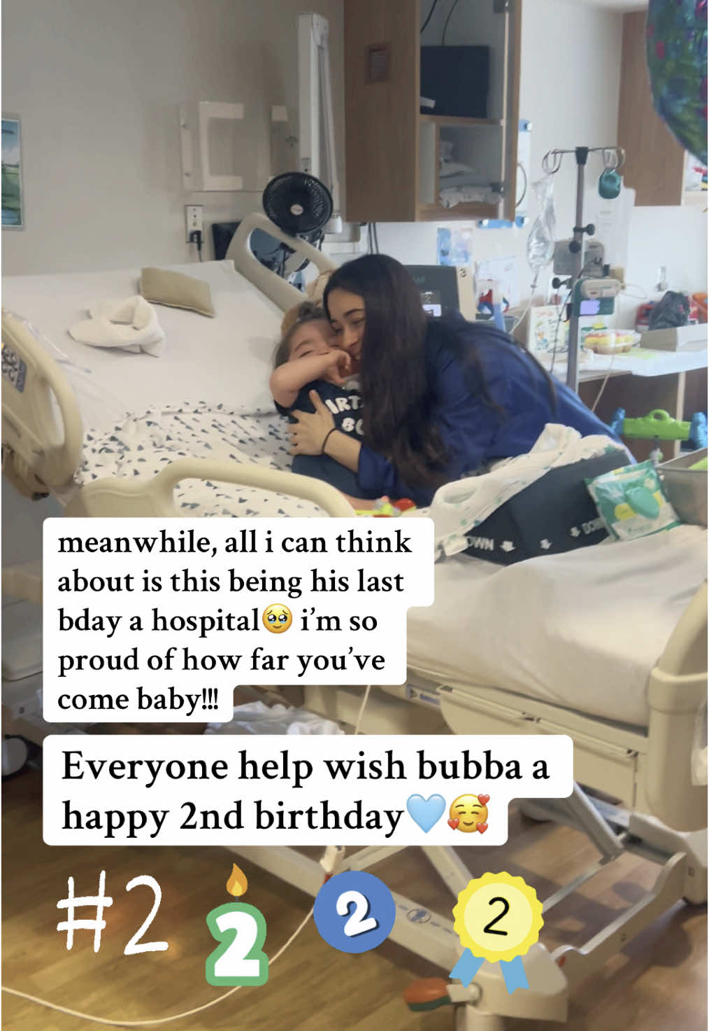 HAPPY BIRTHDAY TO THE BABY WHO MADE ME A MAMA🩵🐋🥹 i love you so much sweet boy & i can’t wait to see you bloom once your home!! you are the example of determination and i’ll forever love you for never giving up on me🙏🏽 #happybirthday #2nd #hospital #fyp #hospitalmom #xyzbca #foryoupage #firstborn #trach 