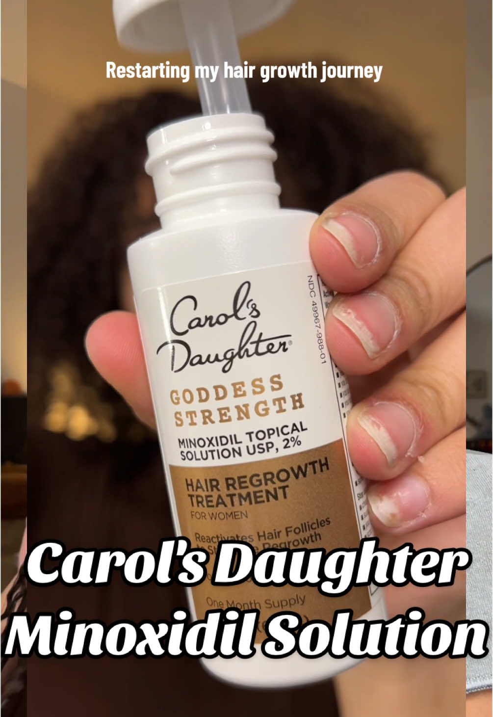 Minoxidil for hair regrowth?! We're finally going to give it a try... follow along for more updates while we use @Carol’s Daughter Hair Regrowth Journey 🤭💌  #carolsdaughterpartner #hairthinning #hairregrowth #hairgrowthjourney #hairloss #curlyhair 