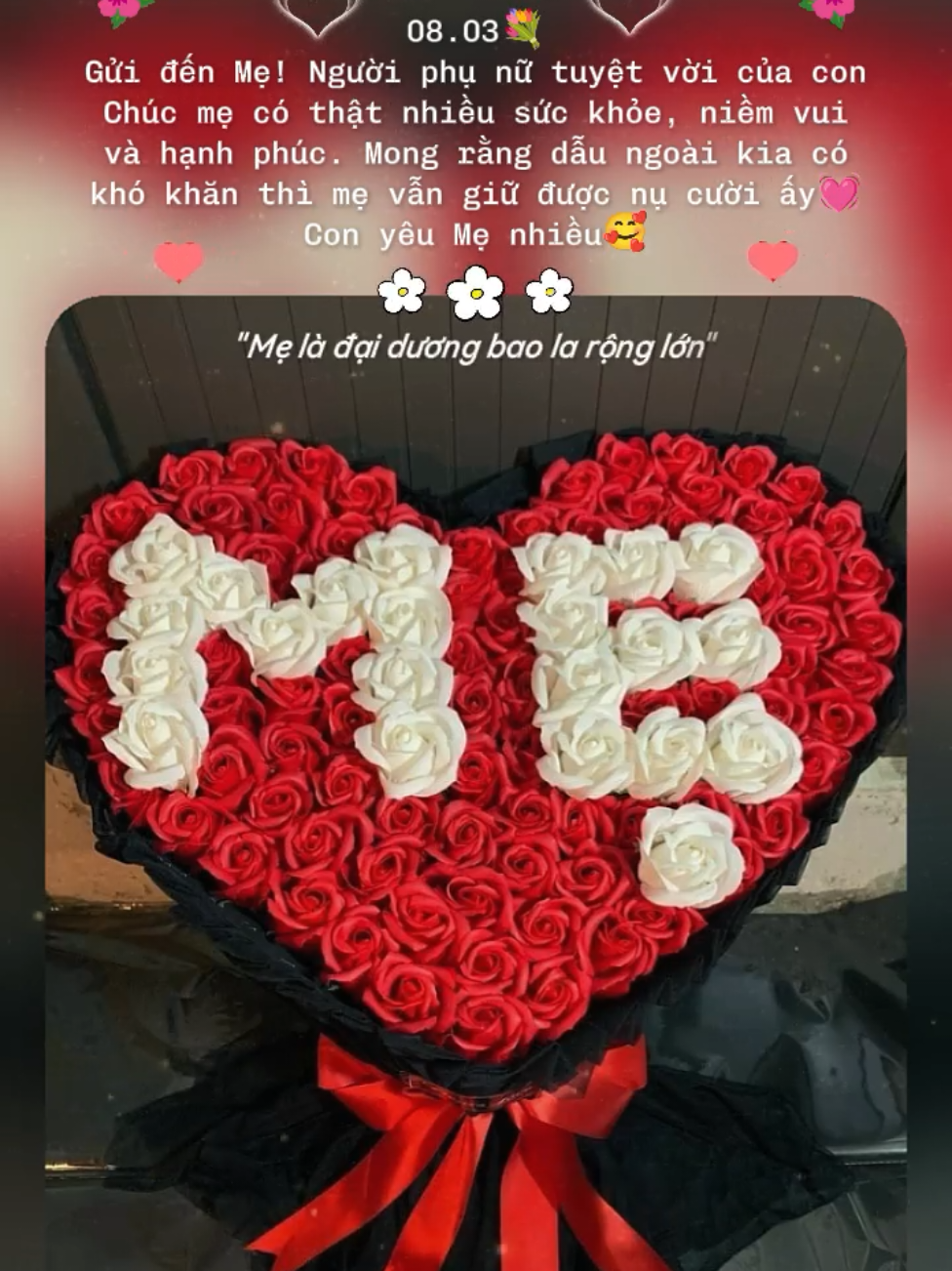 Mẫu Chúc Mẹ 8/3/2025 #CapCut  Mẹ là đại dương bao la rộng lớn 💕💐#xuhuongtiktok #loichuc #thietnhuy #xhtiktok #happywomensday #quoctephunu #fybシ #viral #ngayphunu #8thang3 #maucapcut #cuocsong #tamtrang #slow #2025 #xh 