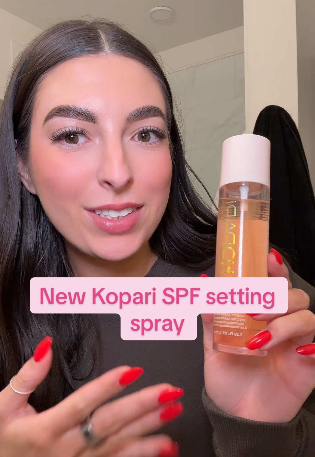 This is by far the easiest way to reapply SPF @Kopari Beauty #spf #spfmakeup #spfspray  #settingspray #gifted 