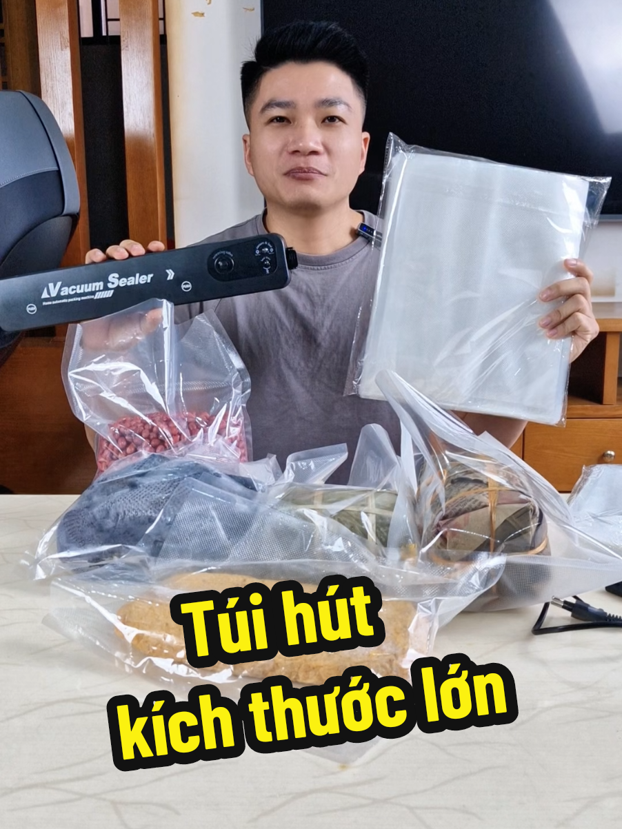 Máy hút chân không cực kỳ tiện lợi, giúp thực phẩm được bảo quản lâu hơn và tiết kiệm không gian trong tủ lạnh #mayhutchankhongminitainha #mayhutchankhong #mayhutchankhongthucpham #mayhutchankhongmini  #mayhuchankhongdanang #tuihutchankhong #tuihutchankhong1matnham 