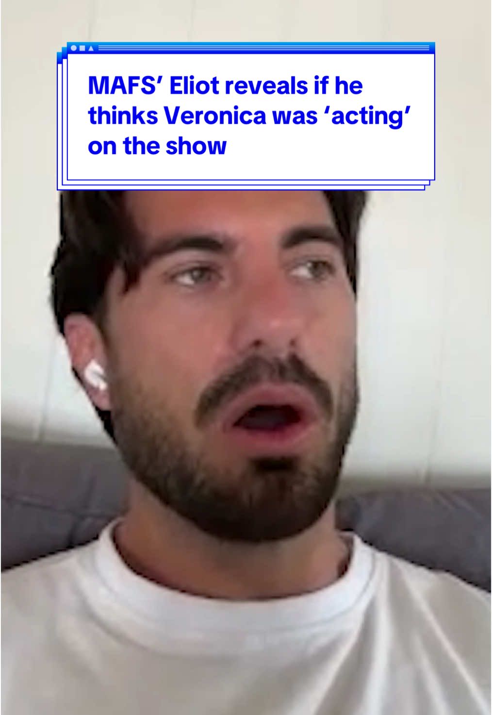 #MAFS’ @Eliot Donovan reveals if he thinks Veronica was ‘acting’ on the show 👀 #marriedatfirstsight #mafsau #mafsaus #mafsaustralia #yahooaustralia 